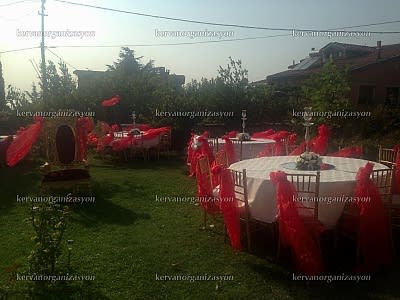 Bahçede Kına Gecesi Organizasyonu