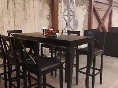 Siyah Bar Sandalyesi Kiralama