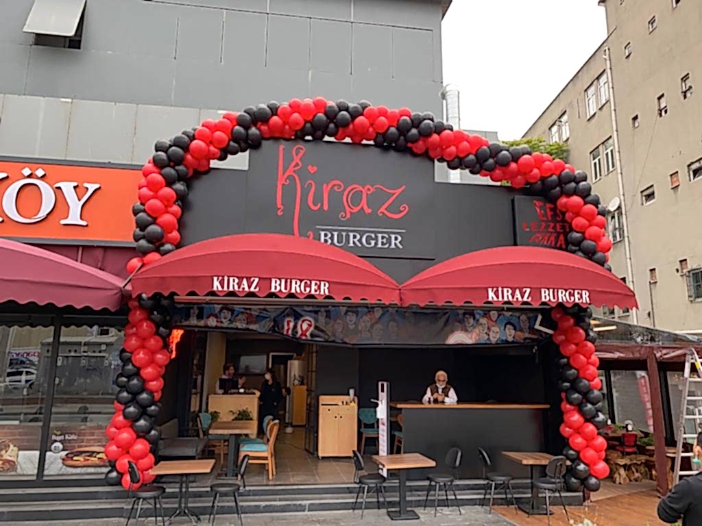 Burger Açılışı Balon Süsleme