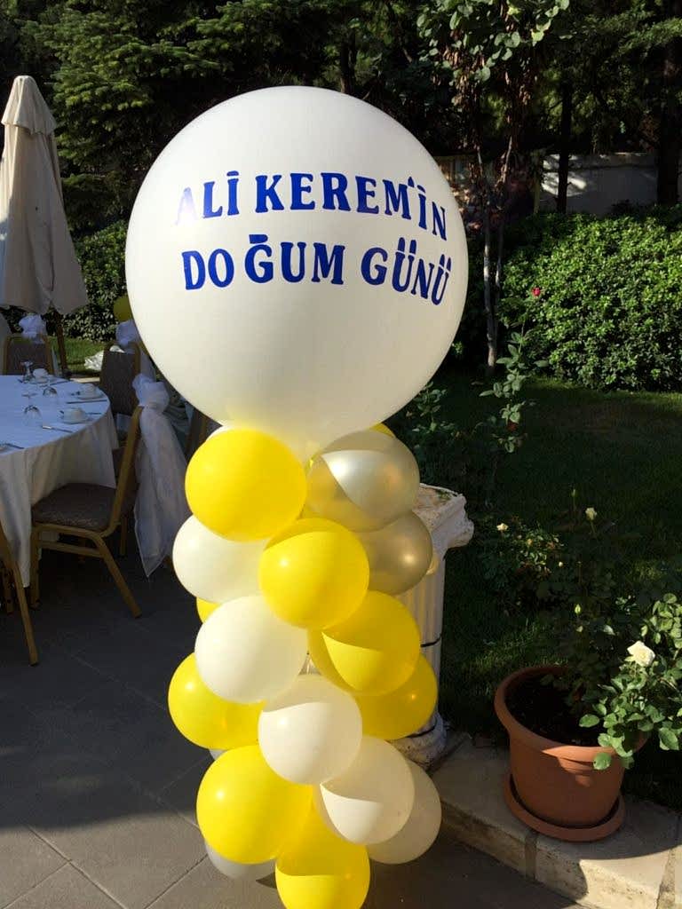 Doğum Günü Sütun Balon Süsleme