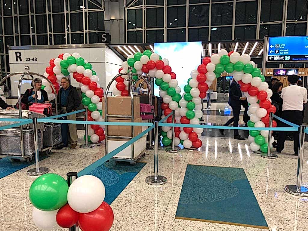 Havaalanı balon süsleme kemer balon